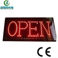 RED color acrylic open led signage hidly manufacturer