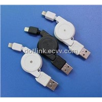 Retractable USB Cable for Iphone5 5S 5C