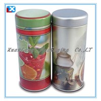 Round Shape Tea Cans With Lid