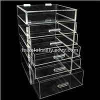 acrylic makeup organizer 6 tier with 5 drawers wholesale