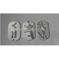 aluminum dog tag,dog tag with printed logo, Pet ID, Military necklace