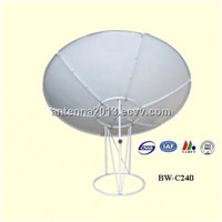 c band 120/135/150/175/180/210/240cm satellite dish antenna