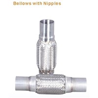 stainless steel exhaust flexible pipe with nipples