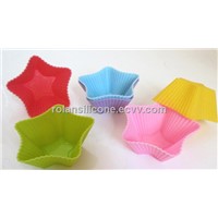 star shape silicone cupcake mould