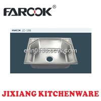 big single single bowl stainless steel sink