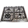 4 burner, stainless steel / tempered glass, portable/ built in gas stove/gas cooktop/gas hob
