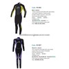 wetsuit/diving shorts/ jacket and long john