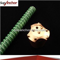 SupAnchor tunnelling and mining roof support Self-Drilling fiberglass hollow rock anchor bolt