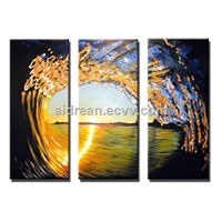 100% Handmade Abstract Seascape Oil Painting On Canvas