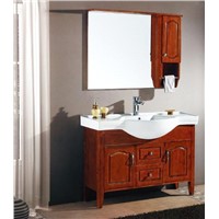 European and classical solid wood bathroom cabinet,red wood bathroom cabinet model:201365