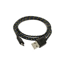 Fabric braided shield USB to Micro USB sync&amp;amp;charging cable for samsung/HTC/Blackberry/HUAWEI