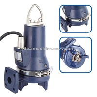 Heavy-duty submersible sewage grinder pump