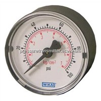 Miniature Bourdon tube pressure gauge