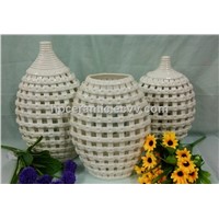 Modern Woven Porcelain Decorative Vase