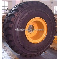 OTR Mining Tire And Rim Assembly Inflated
