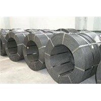 Prestressed concrete for unbonded steel wire