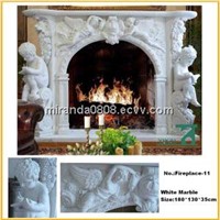 Stone Marble Fireplace Carved Granite Mantel