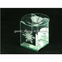 White arcrylic beads snow flake oil burner