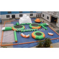 Water Fun Park Inflatable Water Toy Seesaw Iceberg Slide Trampoline Floating Rods Bags