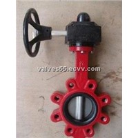 Ductile iron lug butterfly valve Lever /Gear Operator SS304 Disc PN16 Epoxy Coating