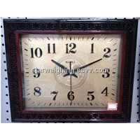 stylish wall clock wood clock case square wall clock