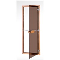 tempered glass door for sauna cabin,cedar frame,70x190cm (KD-7004)