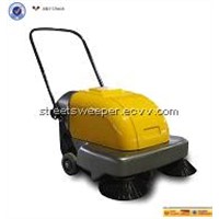 walk behind hand push road sweeper