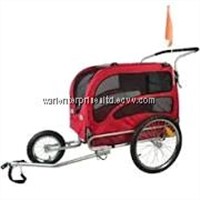 Doggyhut Large Pet Bike Trailer / Jogger Kit Dog Bicycle Carrier Red