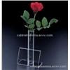 Countertop Clear Acrylic Vase With Card Holder