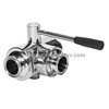 3-Way Ball Valve with Mounting Pad/foot valve/3 way ball valve/stainless steel ball valve
