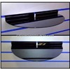Black Slatted Perspex Shoes Shelf Semi-Circular Black Acrylic Shelf
