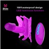 Double Vibrating butterfly dildo Silicone Sexy dream-vibrating massager