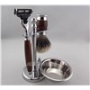 Shaving Set Finest Badger Hair Brush Mach3 Razor Stainless Stand With A bowl