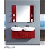 double sinks bathroom furniture wall bathroom cabinets with ceramic basin and mirror cabinet 209