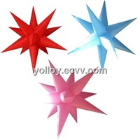 Star Shape Lights Inflatable Star with LED RGB Lamps Colorful Stars