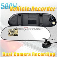 1080P HD Car DVR Rearview mirror Camera H.264 Video Codec Vehicle Dash Cameras  G-sensor