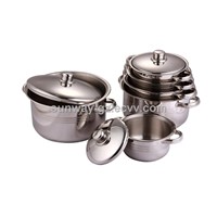 10 pcs Stainless steel casserole set