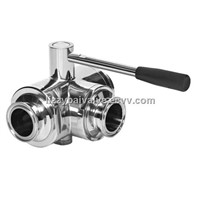 3-Way Ball Valve with Mounting Pad/foot valve/3 way ball valve/stainless steel ball valve