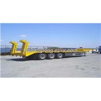 3 Axle 60 Tons Loading Capacity Low Bed Semitrailer