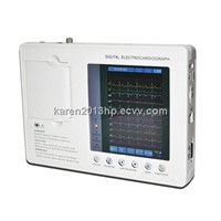 3-channel Electrocardiograph ECG /EKG machine 7 inch
