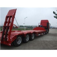 40ton 3axles Low Bed Semi Trailer Truck Made in China
