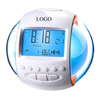 7 Color Changing Light With Natural Sound FM Radio Alarm Clock