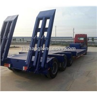 Chinese 3 Axle/Axis Flatbed Truck Semi-Trailer