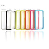 Color Bumper Skin Case With Crystal Clear Back Cover for APPLE iPhone 5 5S