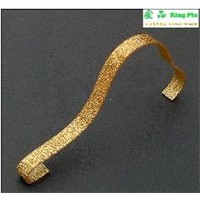 Free shipping high quality ten pieces a lot acrylic shoes display case gold color shoe display