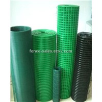 Green PVC coated welded wire mesh ISO9001 factory