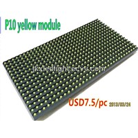 P10 LED Display Yellow Color Semi-Outdoor Super Bright Yellow Unit Board Module High Quality