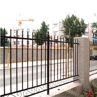 Spear picket steel ornamental metal fence