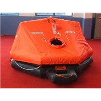 Throwing-overboard life raft
