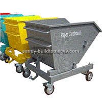 Tilt container for scrap iron